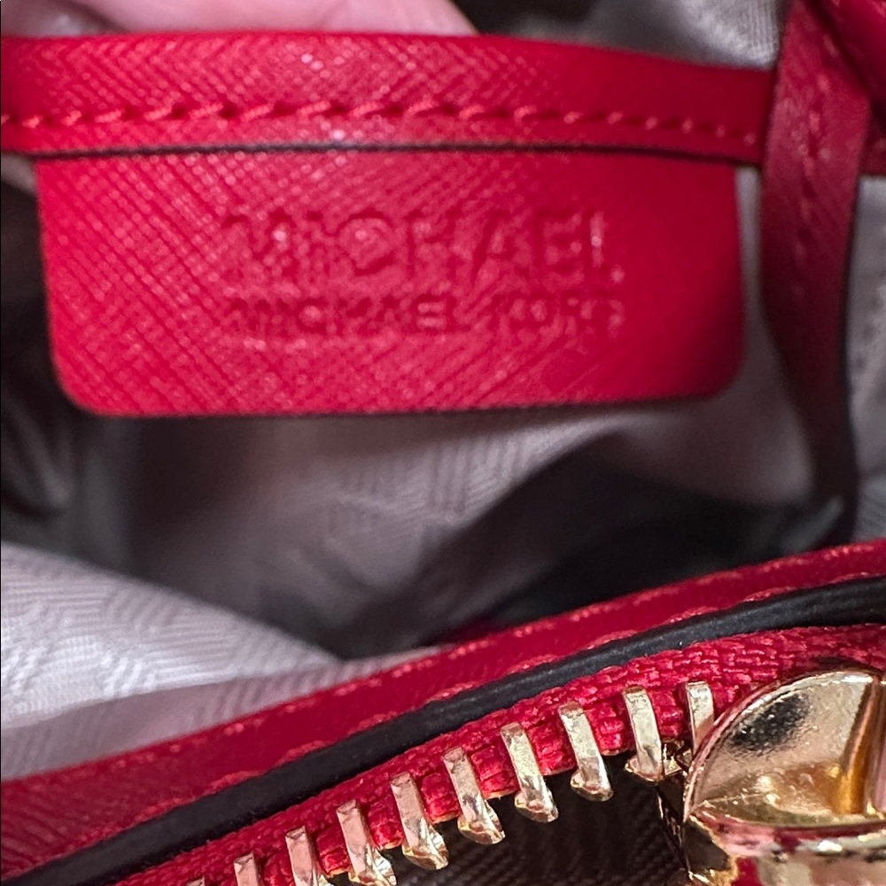 Michael Michael Kors Cynthia Small Cherry MSRP $298 - Picture 7 of 16